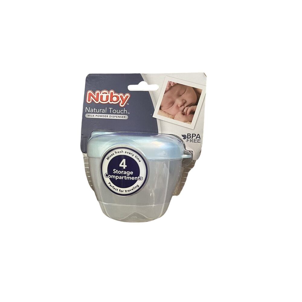Nuby Natural Touch Milk Powder Dispenser 4 Compartments *Pkg'g Damage